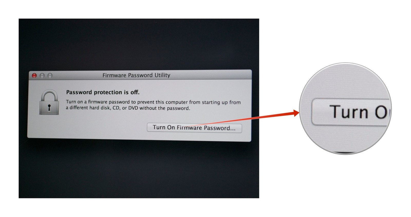 macbook firmware password removal